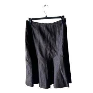 Vintage Larry Levine Sport Midi Skirt Womens 10 Pleated Stretch Casual A-Line